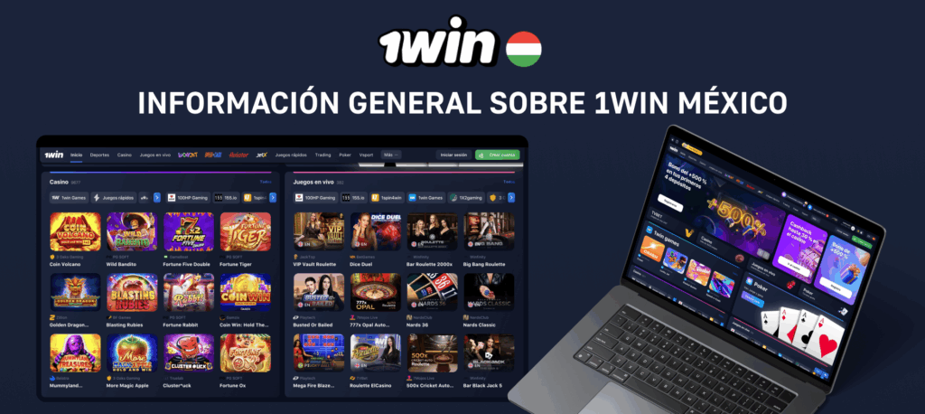 Interfaz aplicación móvil casino 1Win México
